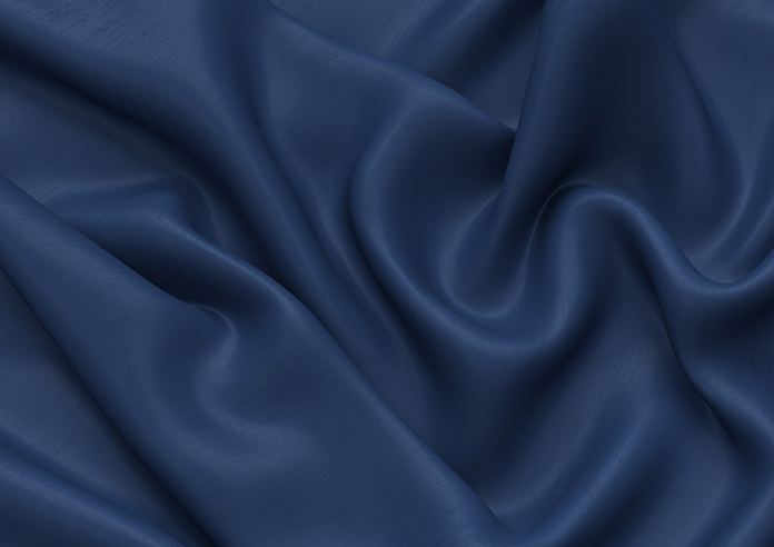 Shima Faux Silk, Indigo - Roman Blind - Image 4
